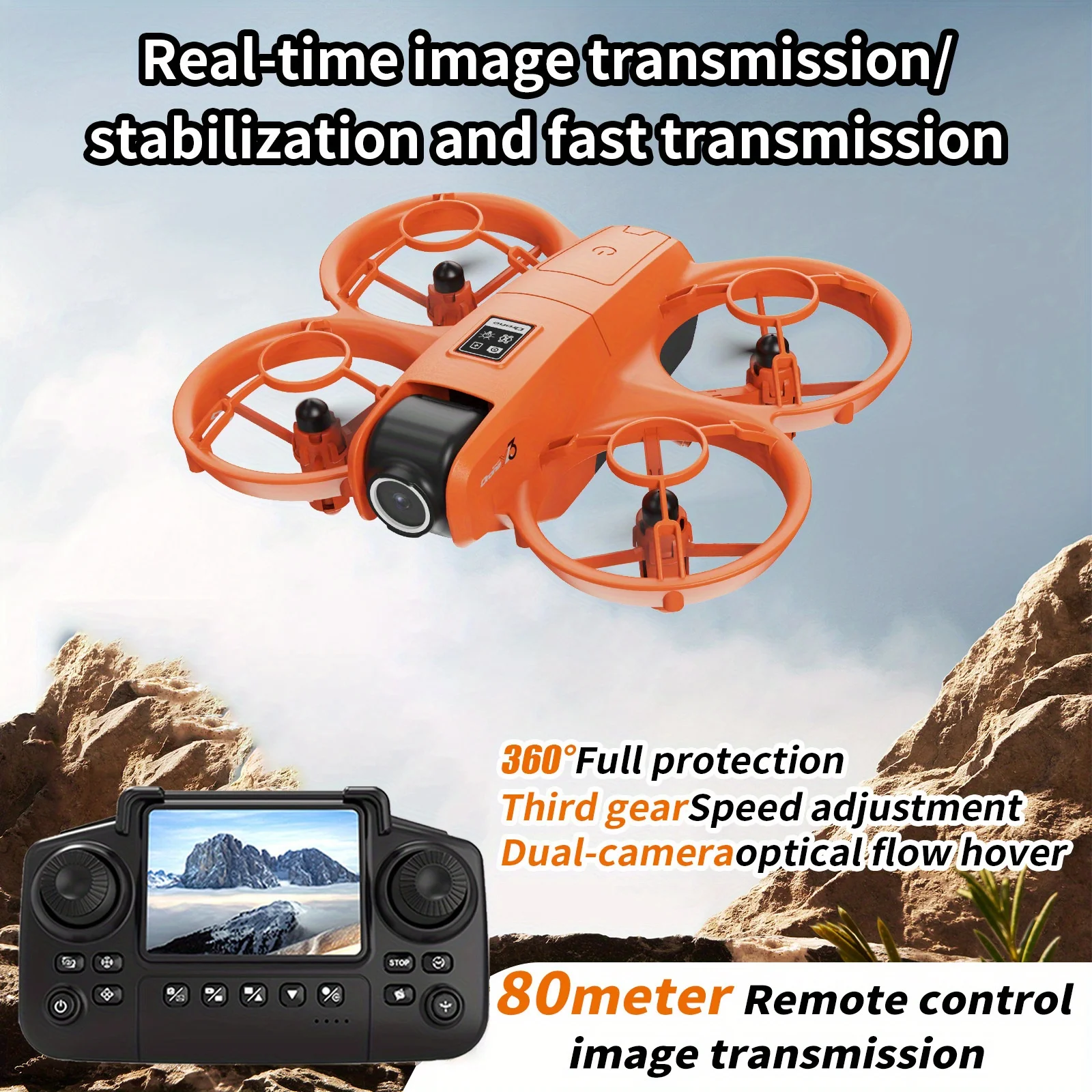 Drone Battery Case - YL3 Foldable Travel Drone, HD Dual